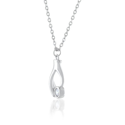 Ariva Silver Hand Pendant with Link Chain - Ariva 