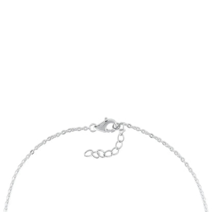 Ariva Silver Zircon Pendant with Link Chain - Ariva 
