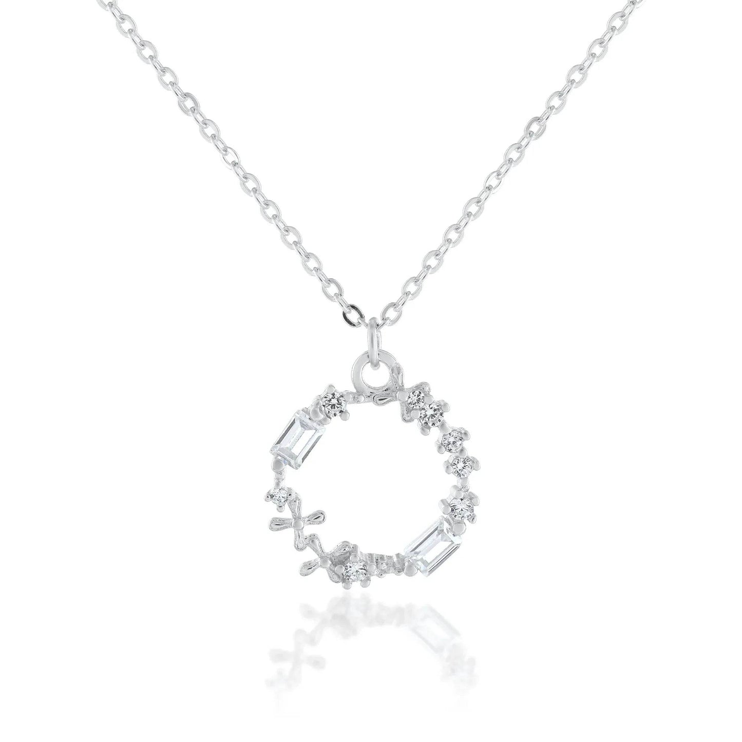 Ariva Silver Circle Necklace - Ariva 