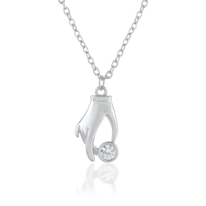 Ariva Silver Hand Pendant with Link Chain - Ariva 