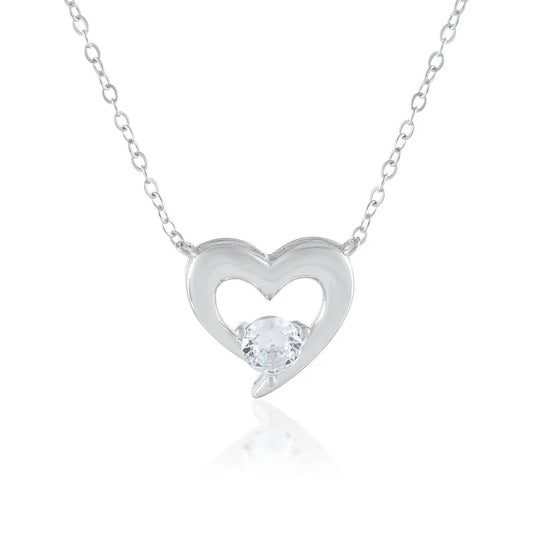 Ariva Silver Heart Necklace - Ariva 