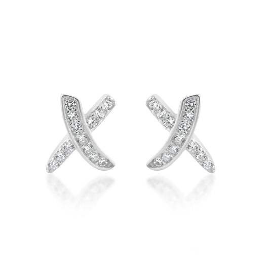 Ariva Silver Cross Earring - Ariva 
