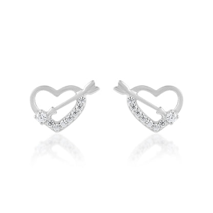 Ariva Silver Love Earring - Ariva 