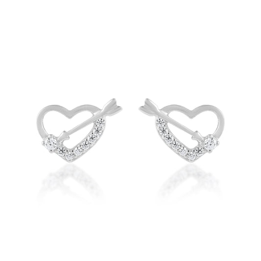 Ariva Silver Love Earring - Ariva 