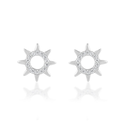 Ariva Silver Sun Earring - Ariva 