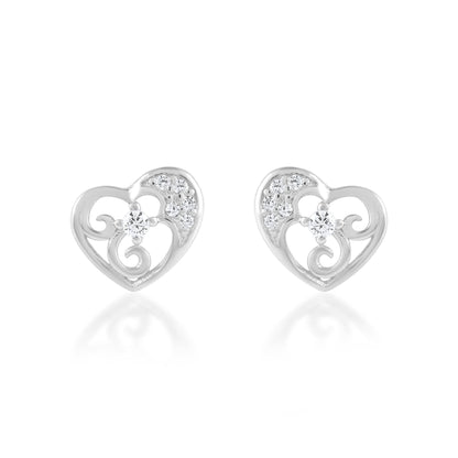 Ariva Silver Heart Earring - Ariva 