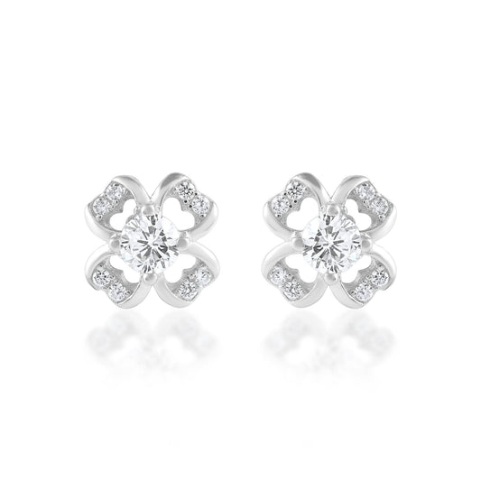 Ariva Silver Flower Earring - Ariva 