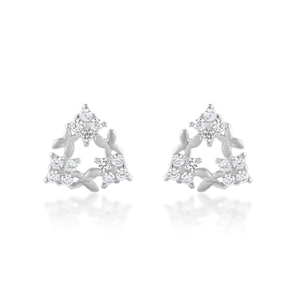 Ariva Silver Triangle Earring - Ariva 