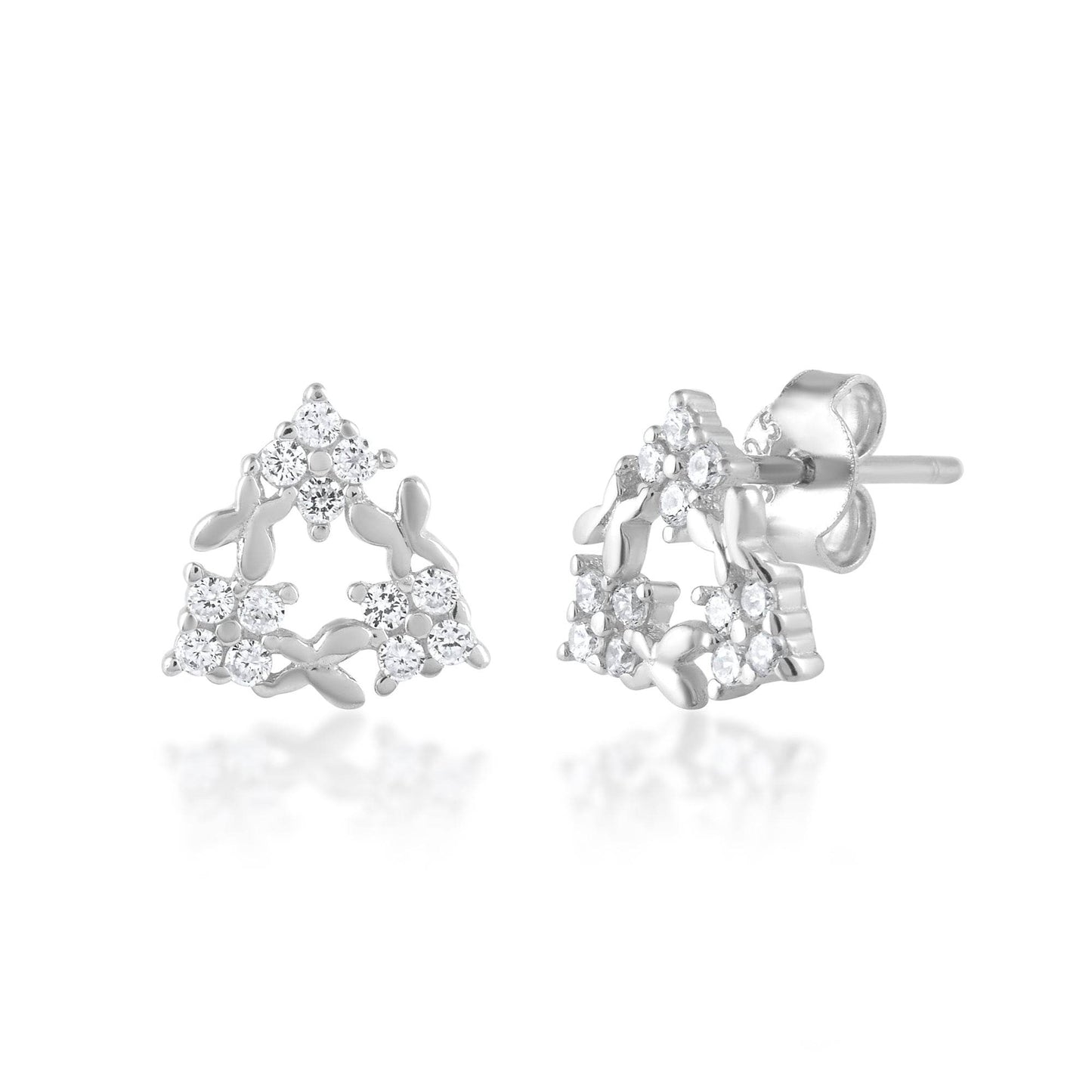 Ariva Silver Triangle Earring - Ariva 