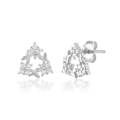 Ariva Silver Triangle Earring - Ariva 