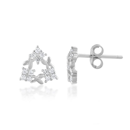 Ariva Silver Triangle Earring - Ariva 