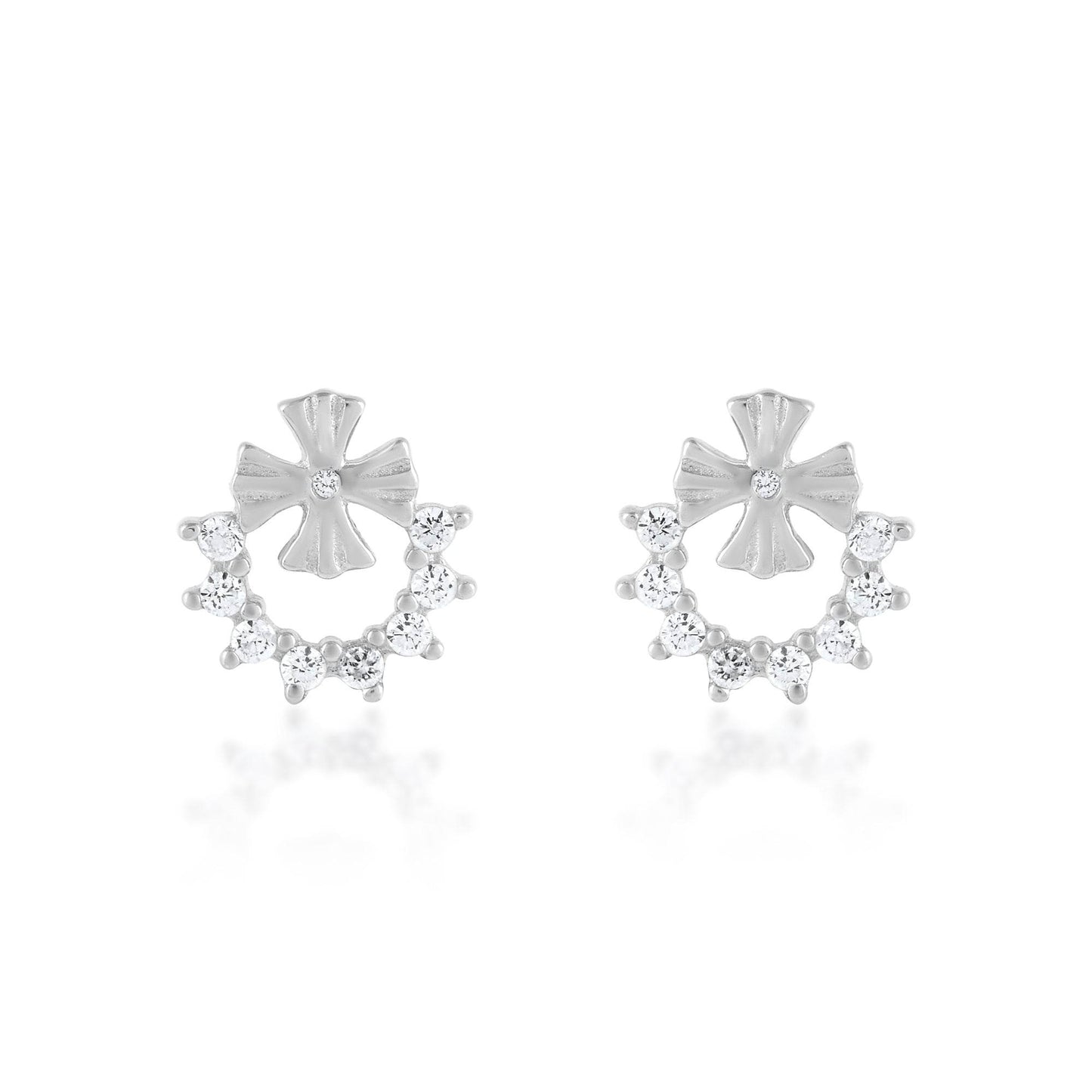 Ariva Silver Flower Earring - Ariva 