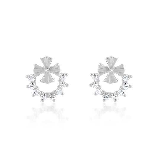 Ariva Silver Flower Earring - Ariva 