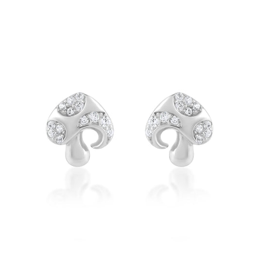 Ariva Silver Mushroom Earring - Ariva 