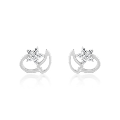 Ariva Silver Flower-Leaf Earring - Ariva 