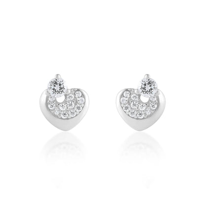 Ariva Silver Mini Heart Earring - Ariva 