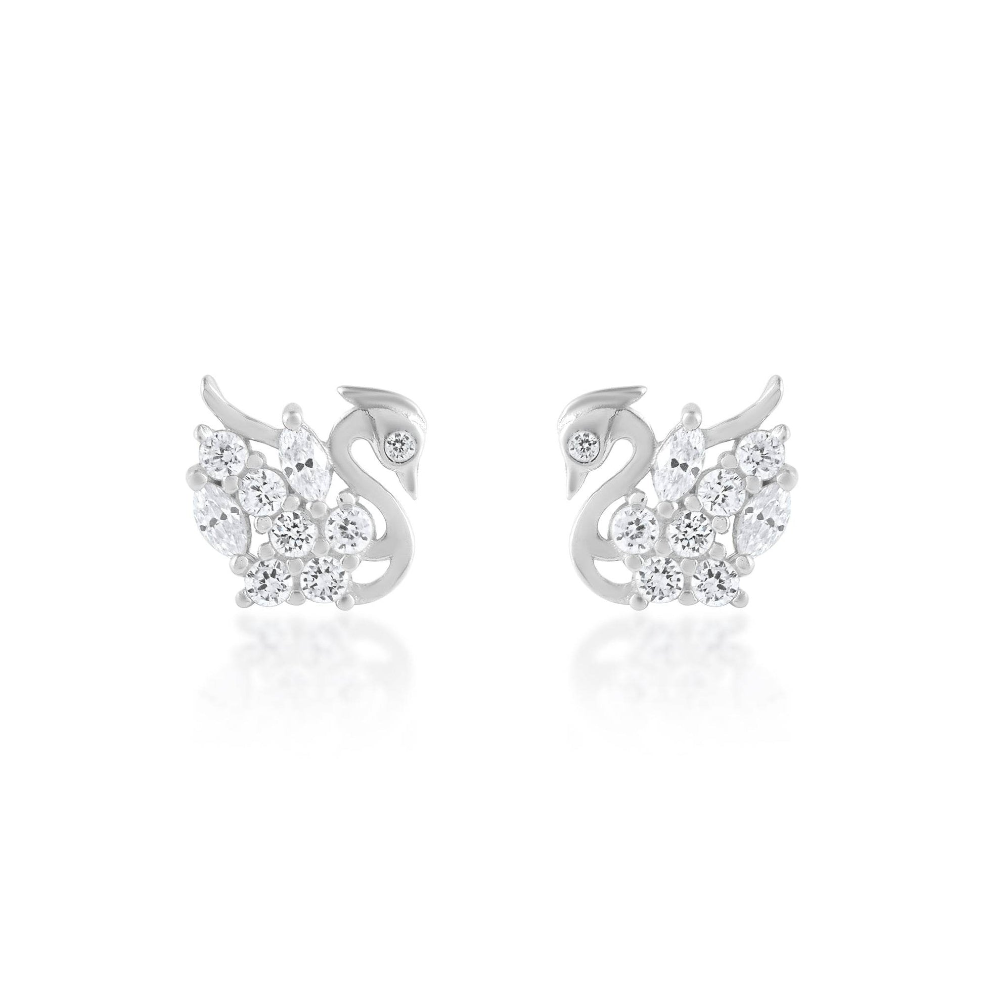 Ariva Silver Swan Earring - Ariva 