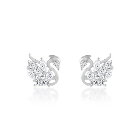 Ariva Silver Swan Earring - Ariva 