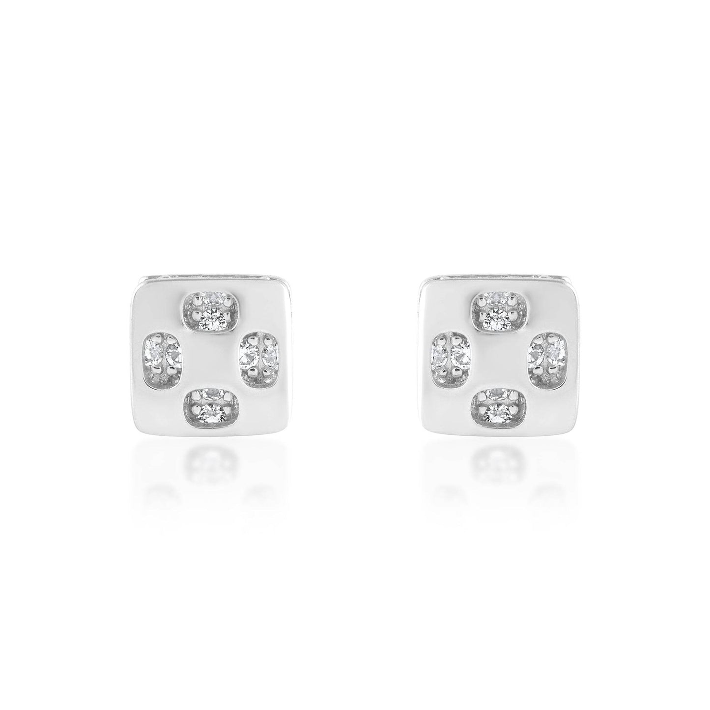 Ariva Silver Square Earring - Ariva 