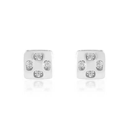 Ariva Silver Square Earring - Ariva 