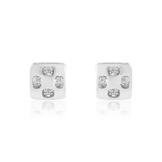 Ariva Silver Square Earring - Ariva 
